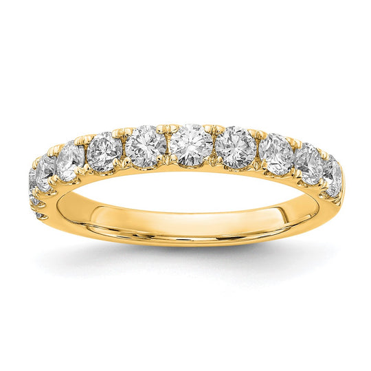 Alianza de Boda con Diamantes de Laboratorio VS/SI FGH de 1 qt en Oro Amarillo de 14k