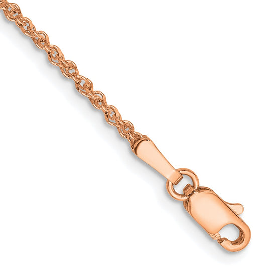 Tobillera con Cadena para Ropa en Oro rosa de 14k de 1.7 mm