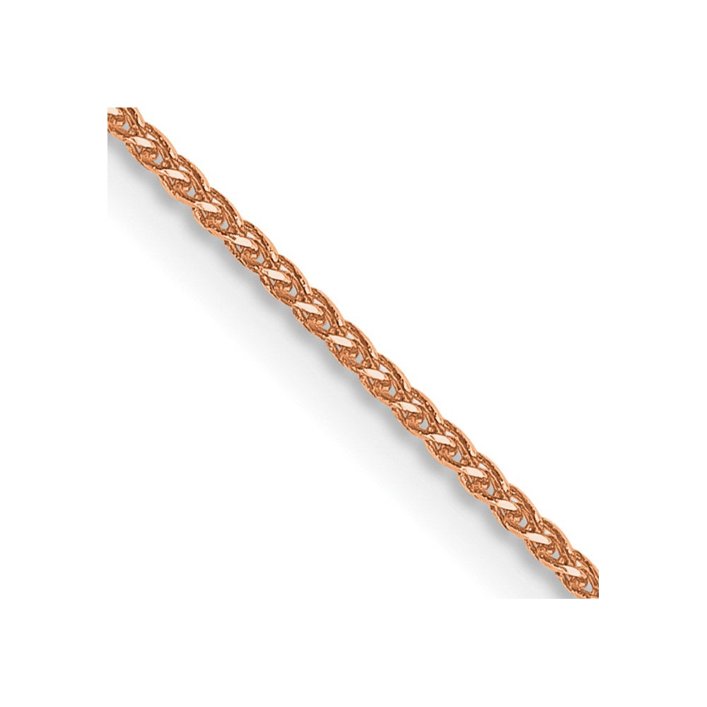 Cadena Spiga D/C de 0,85 mm en oro rosa de 14 k