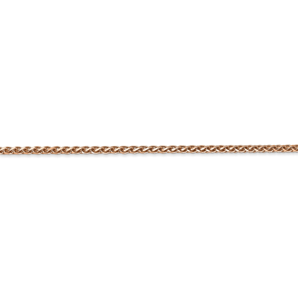 Cadena Spiga D/C de 2,1 mm en oro rosa de 14 k