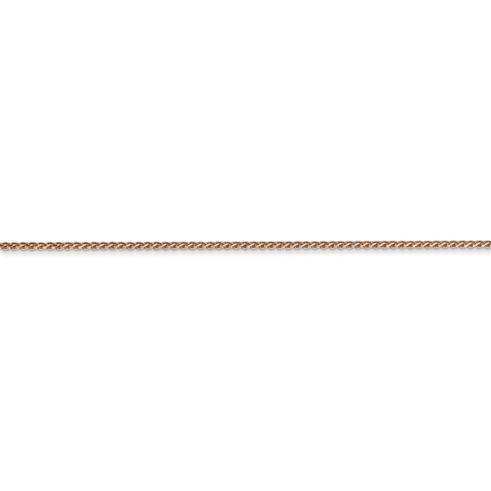 Cadena Spiga D/C de 1,05 mm en oro rosa de 14 k