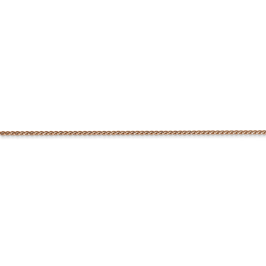 Cadena Spiga D/C de 1,05 mm en oro rosa de 14 k