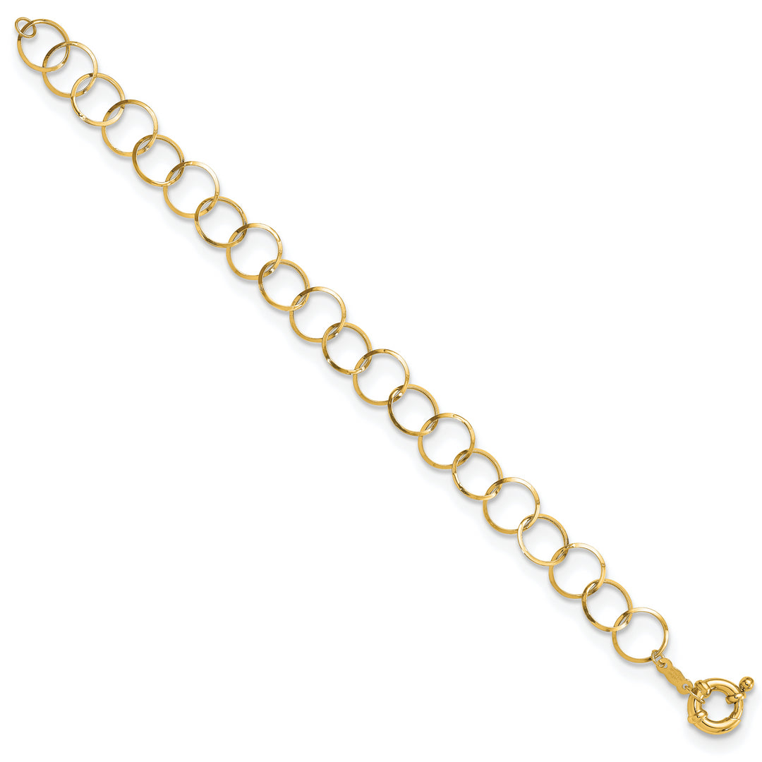 Pulsera de Cadena Circular 14K