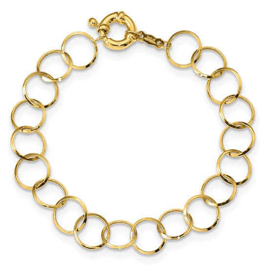 Pulsera de Cadena Circular 14K