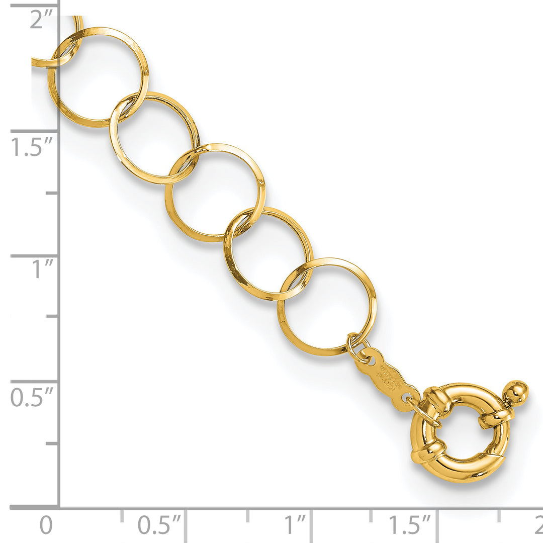 Pulsera de Cadena Circular 14K