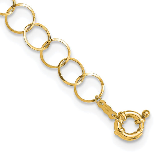 Pulsera de Cadena Circular 14K