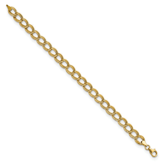 Pulsera 14K de Enlace Pulido