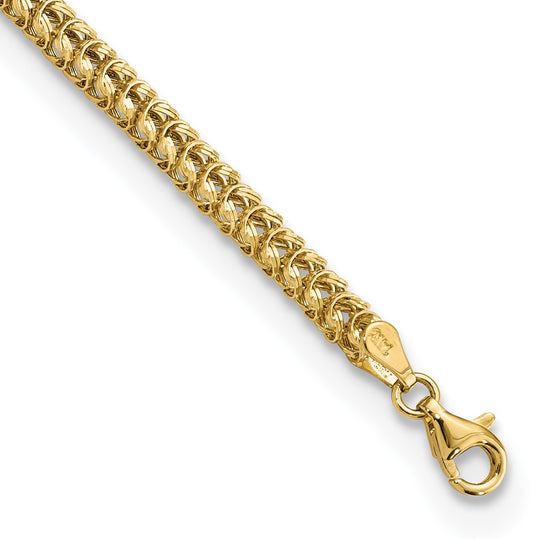 Pulsera de eslabones elegantes pulida de 14k