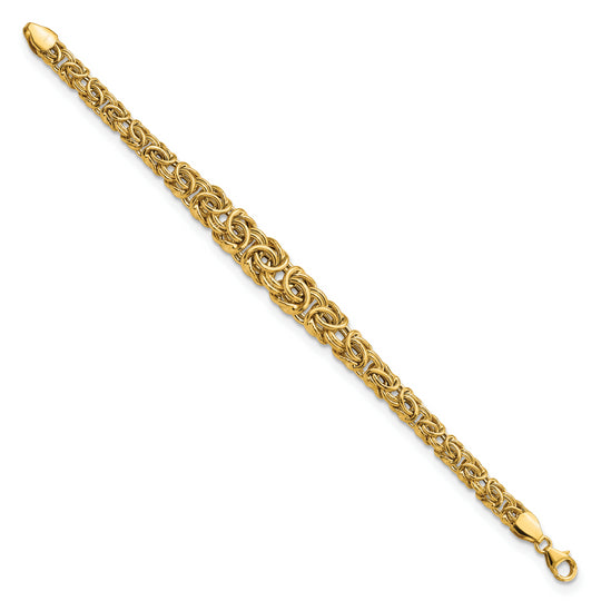 Pulsera 14K Graduada de Estilo Bizantino