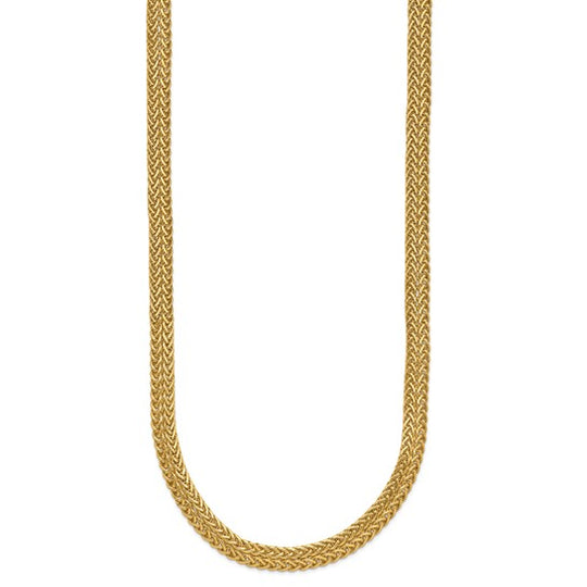 Collar Fantasía Pulido en Oro Amarillo de 14K - 18 Pulgadas