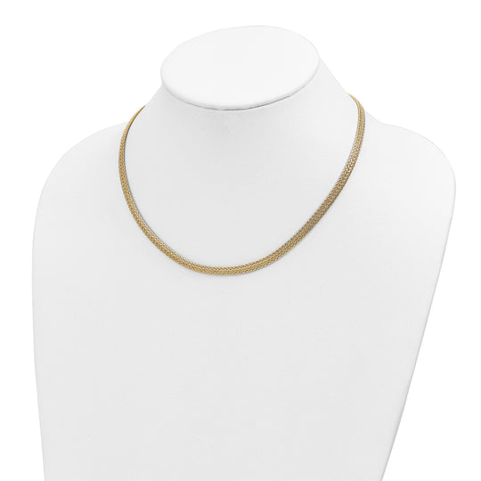 Collar Fantasía Pulido en Oro Amarillo de 14K - 18 Pulgadas