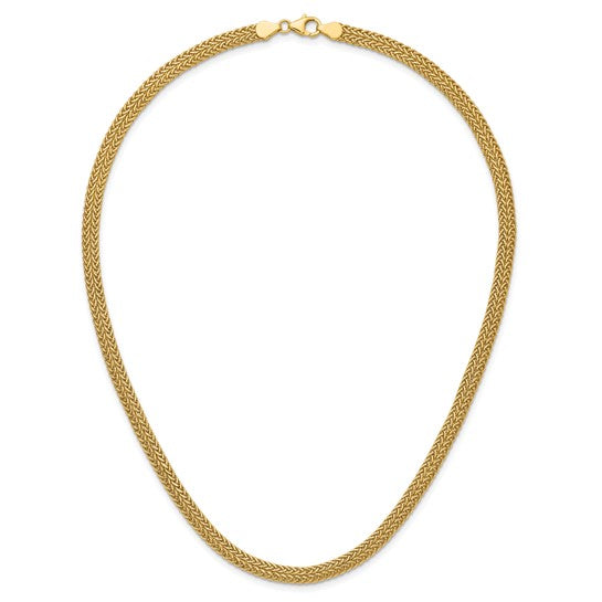 Collar Fantasía Pulido en Oro Amarillo de 14K - 18 Pulgadas