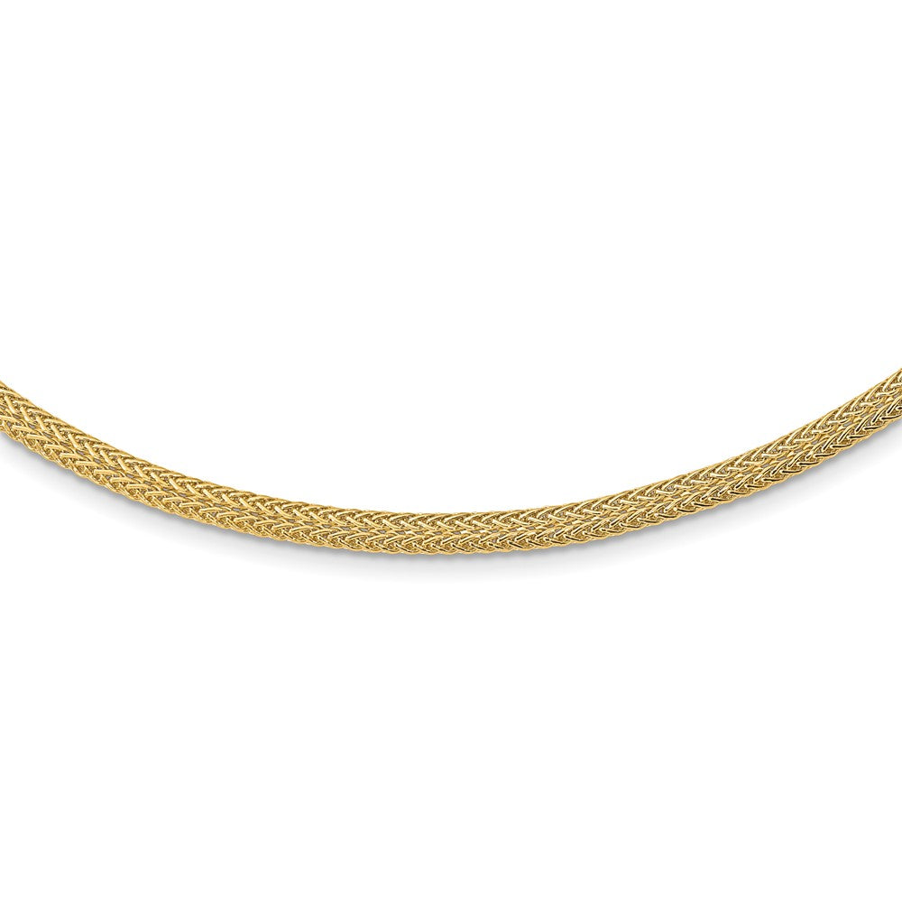 Collar Fantasía Pulido en Oro Amarillo de 14K - 18 Pulgadas