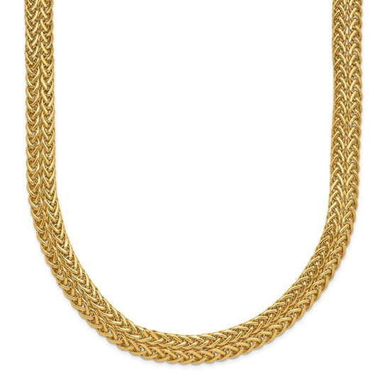 Collar Fantasía Pulido en Oro Amarillo de 14K - 18 Pulgadas