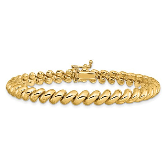 Brazalete San Marco de 14K en Oro Amarillo