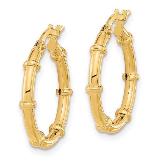 Pendientes de Aro 14K Pulidos y Elegantes