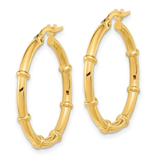 Pendientes de Aro 14K Pulidos y Elegantes