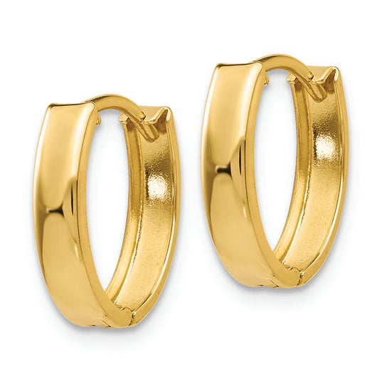 Pendientes de Aro con Bisagra en Oro Amarillo de 14k