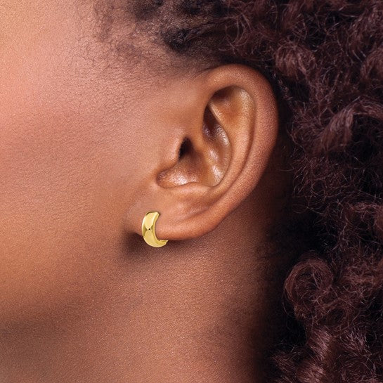 Pendientes de Aro con Bisagra en Oro Amarillo de 14k