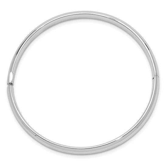 Brazalete para Bebé con Bisagra en Oro Blanco de 14K (5mm)