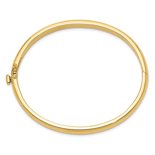 Pulsera Rígida Articulada de Oro Amarillo de 14k Sólida y Pulida