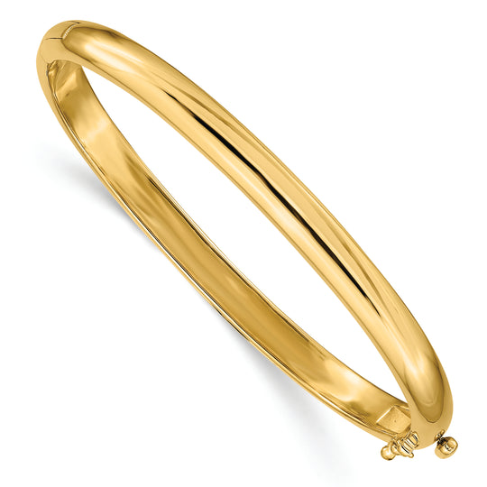 Pulsera Rígida Articulada de Oro Amarillo de 14k Sólida y Pulida