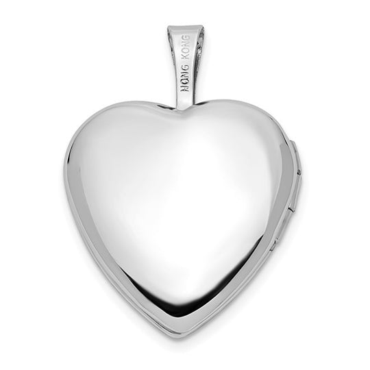 Locket de Corazón Doble de 14k de 16 mm