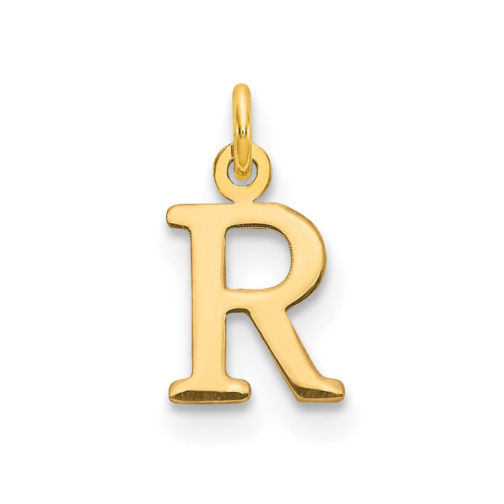 Colgante Inicial "R" con Diseño Recortado en Oro Amarillo de 14k