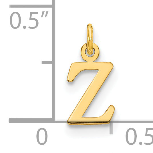 Dije Inicial "Z" Calado de Oro Amarillo de 14k