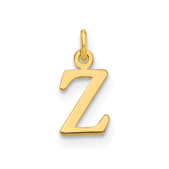 Dije Inicial "Z" Calado de Oro Amarillo de 14k