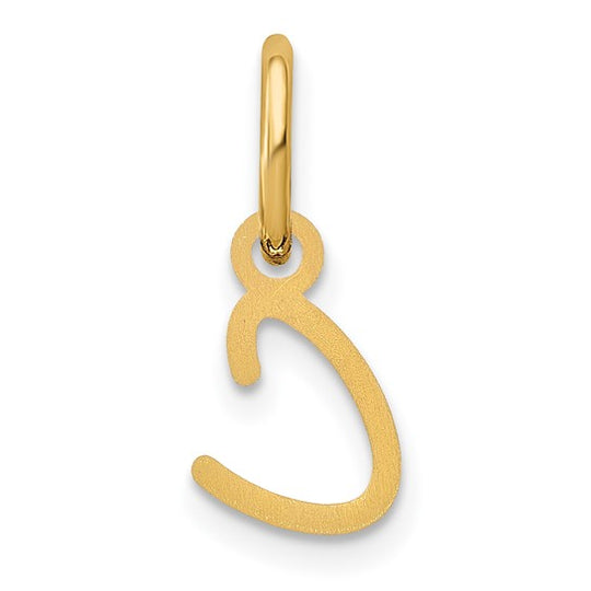 Dije con la Inicial "C" en Mayúscula en Oro Amarillo de 14k