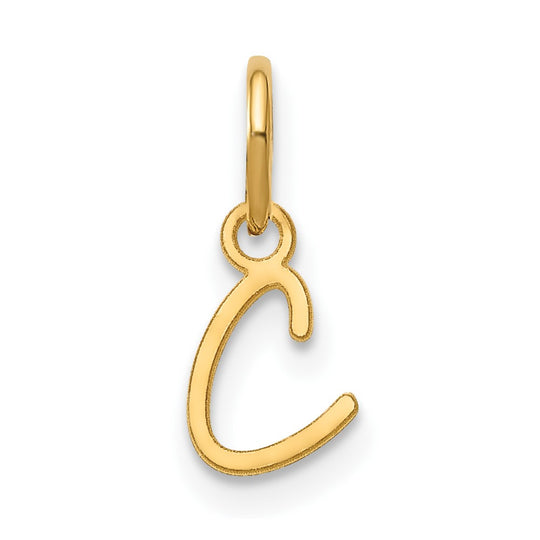 Dije con la Inicial "C" en Mayúscula en Oro Amarillo de 14k