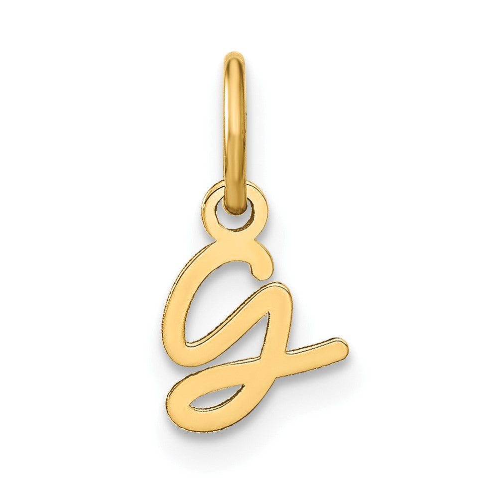 Dije Letra G en Mayúscula en Oro Amarillo de 14K