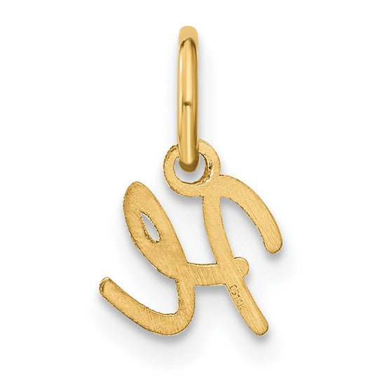 Dije de Letra "H" en Oro Amarillo de 14K