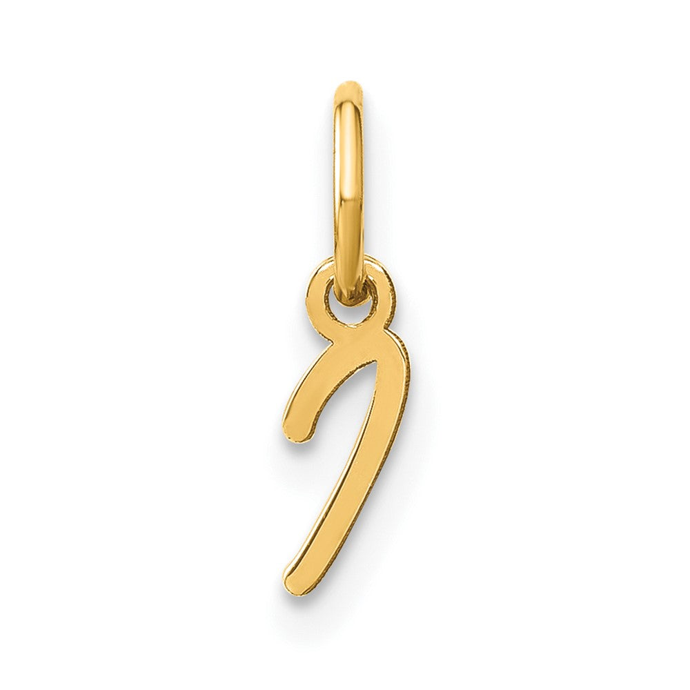 Dije con Letra "I" en Mayúscula de Oro Amarillo de 14K