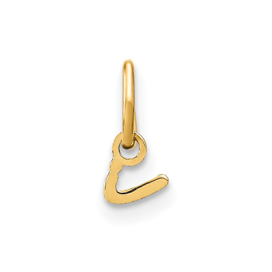 Dije Letra "i" en Oro Amarillo de 14K