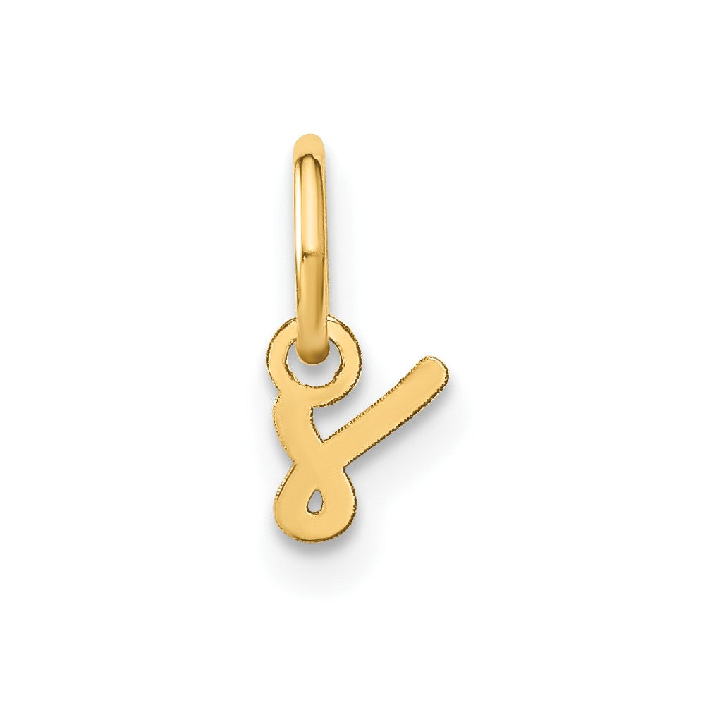 Colgante de Oro Amarillo de 14k con Letra "s" en Minúscula