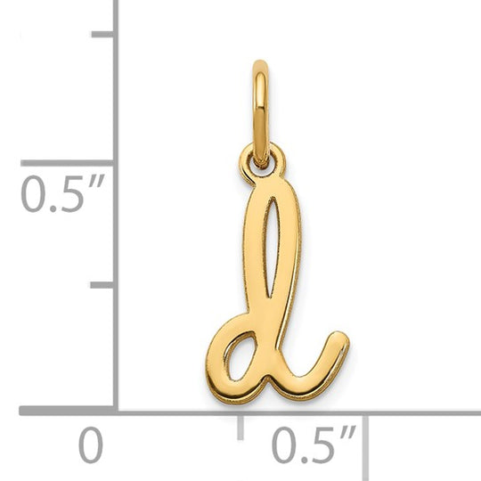 Dije con la Inicial "d" en Oro Amarillo de 14k