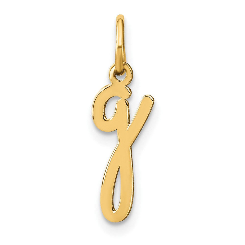 Dije de Inicial "g" en Minúscula en Oro Amarillo de 14k