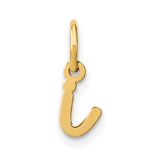 Dije Letra "i" en Oro Amarillo de 14K