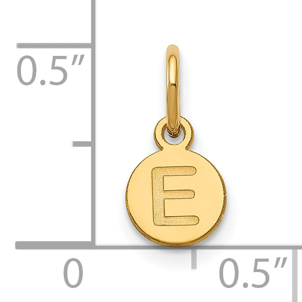 Dije Personalizado de Burbuja en Oro Amarillo de 14k (1 Letra)