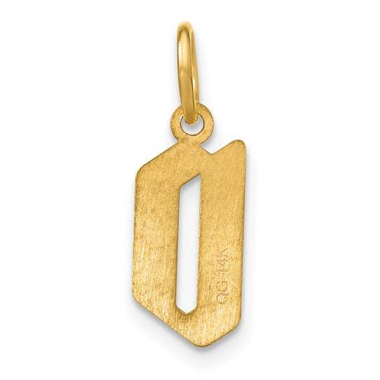 Dije de Inicial con Letra D en Oro Amarillo de 14k