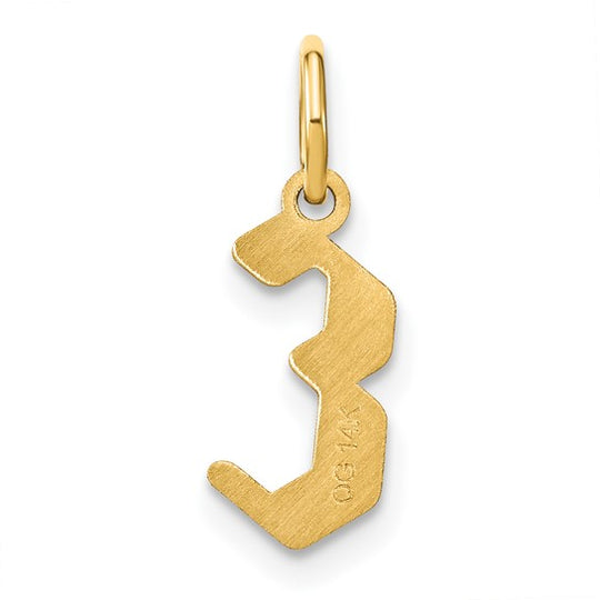 Dije con la Inicial "E" en Oro Amarillo de 14k