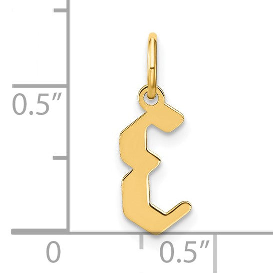 Dije con la Inicial "E" en Oro Amarillo de 14k