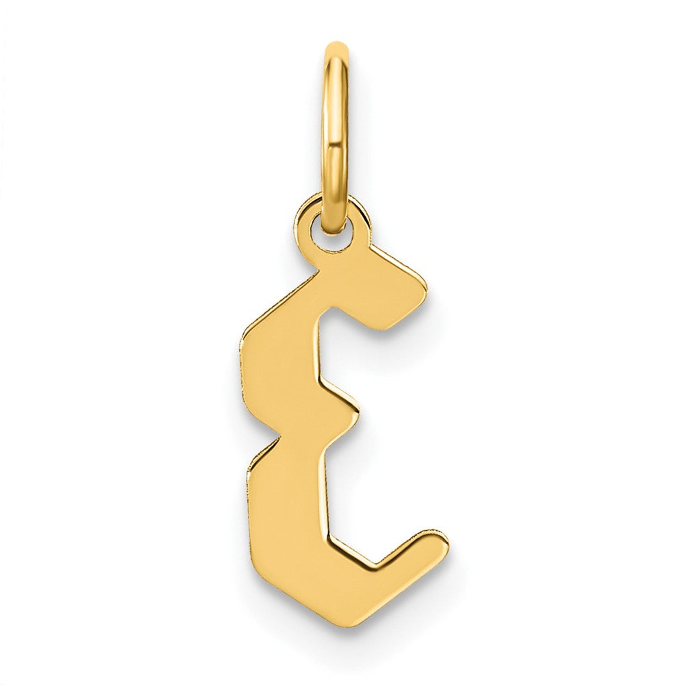 Dije con la Inicial "E" en Oro Amarillo de 14k