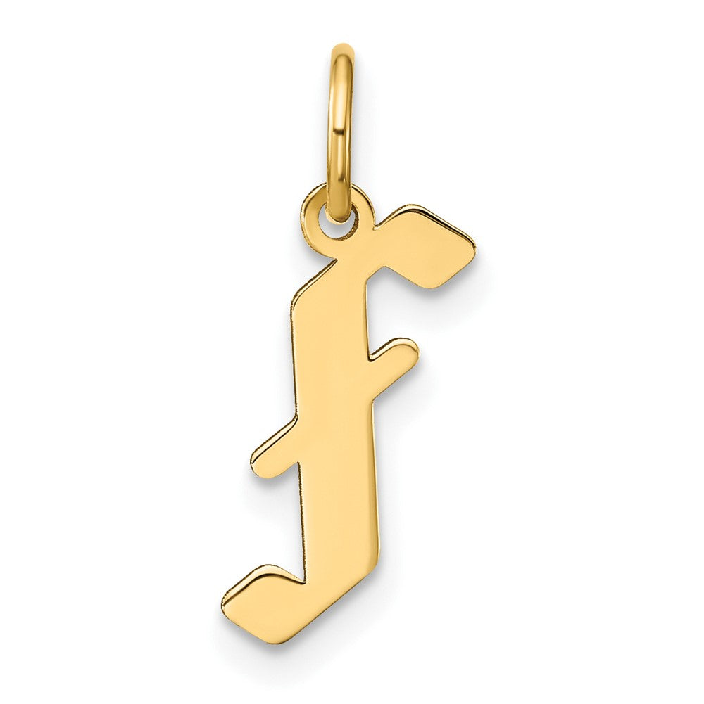 Dije de Letra "F" en Oro Amarillo de 14k