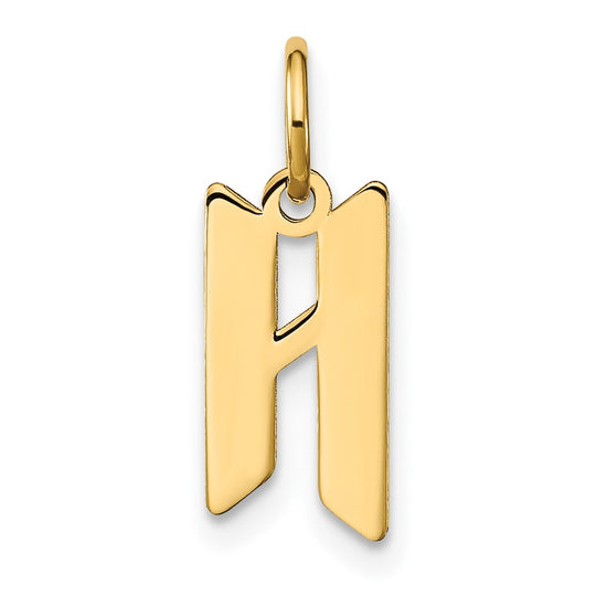 Dije de Letra "H" en Oro Amarillo de 14K