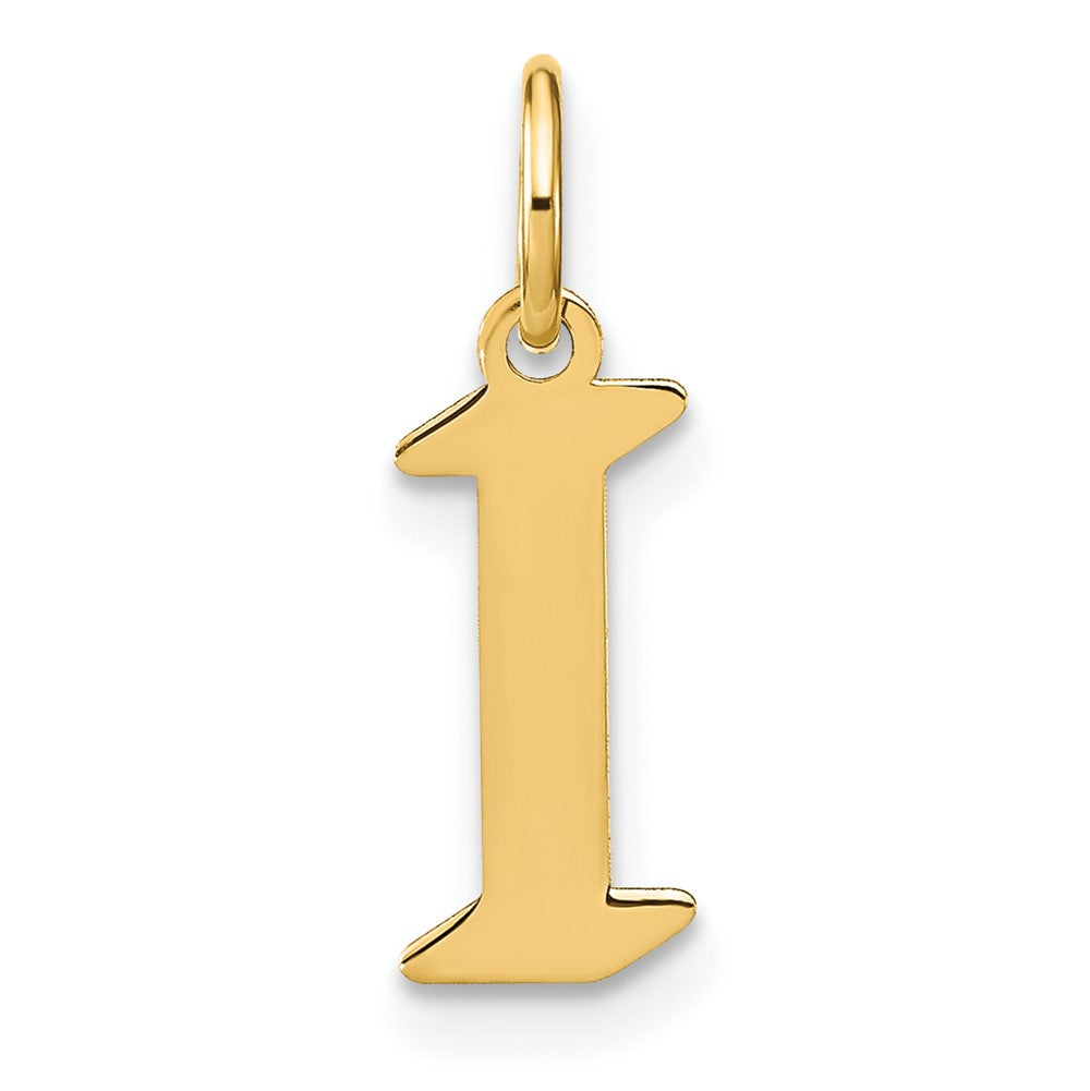 Dije Letra "i" en Oro Blanco de 14K