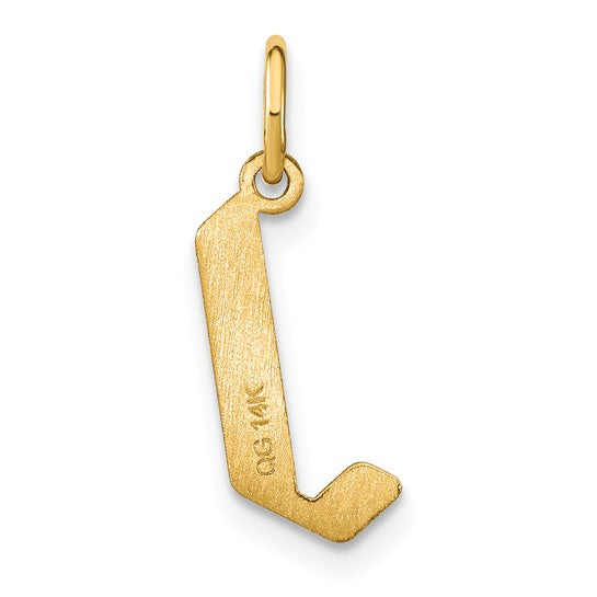 Dije con Letra "J" de Oro Amarillo de 14K