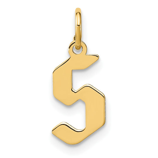 Colgante con la Inicial "S" de Oro Amarillo de 14k